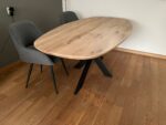 Eiken Deens ovale tafel Smalle-Matrix Poot - Afbeelding 5