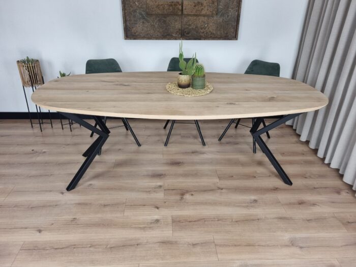 Eiken Deens ovale tafel Kik-Onderstel - Afbeelding 5
