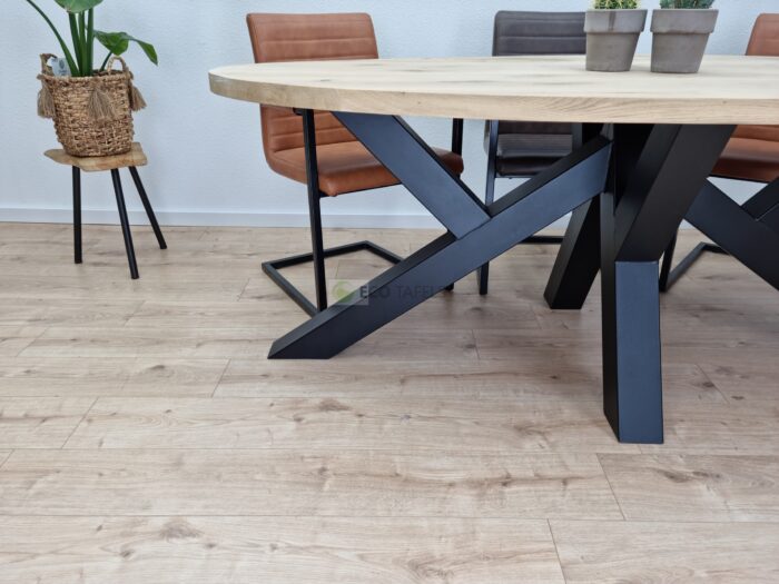 Eiken Ovale tafel W Onderstel - Afbeelding 6