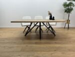 Eiken recht/rond tafel Flower-Onderstel - Afbeelding 3