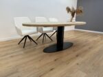 Eiken Ovale tafel met O-Poot ovaal - Afbeelding 6