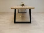 Industriële steigerhout tafel Trapezium-Onderstel - Afbeelding 4
