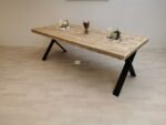 Industriële steigerhout tafel Smalle-X Onderstel